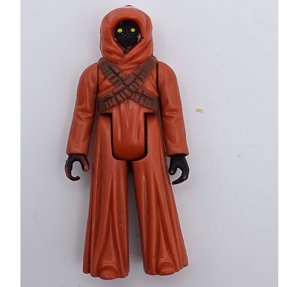 Kenner Star Wars Jawa Action Figure Brown Fair 1977 Hong Kong Stamp Vintage Toy